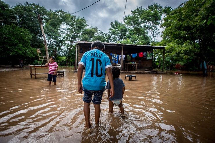 Inundacion Salta Messi