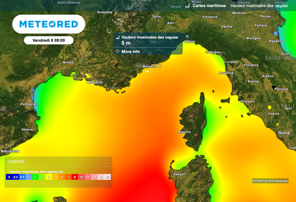 Vagues dangereuses ce vendredi matin en Méditerranée.