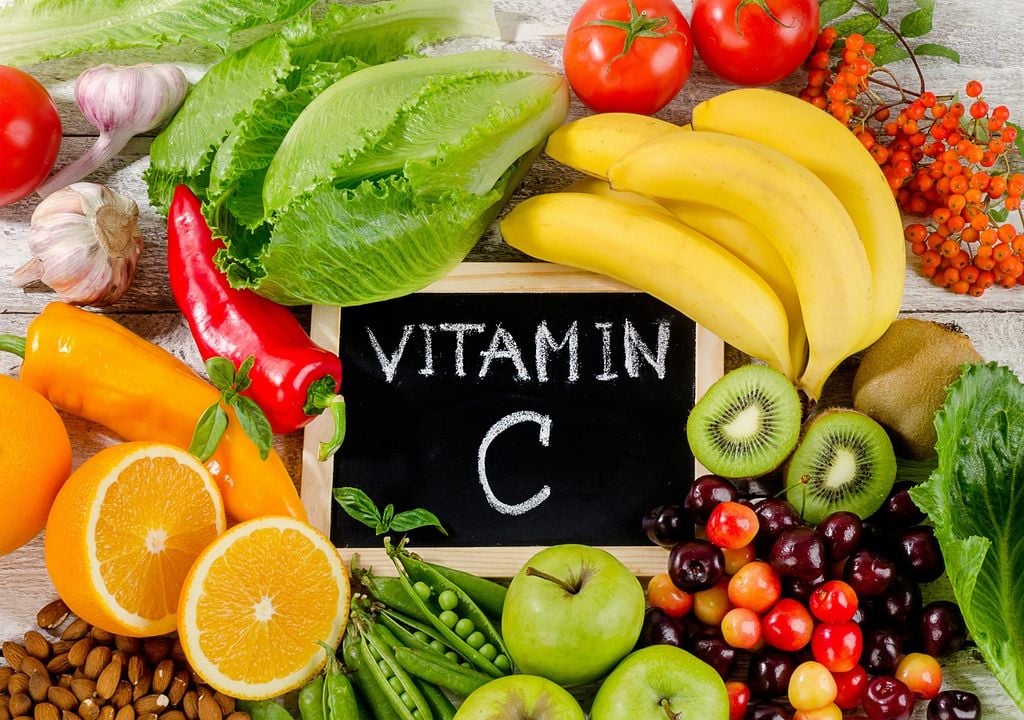frutas verduras con vitamina C