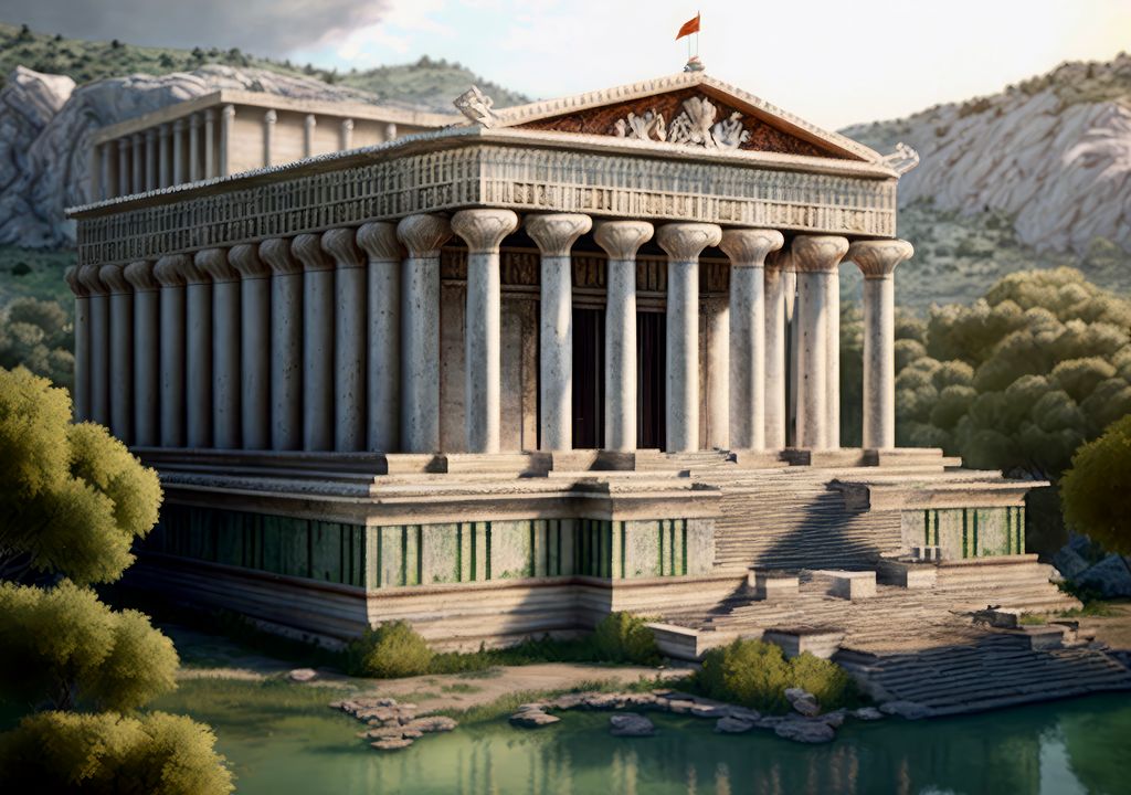 Templo de Artemisa, una de las siete maravillas del mundo antiguo. Templo de Artemisa, una de las siete maravillas del mundo antiguo.