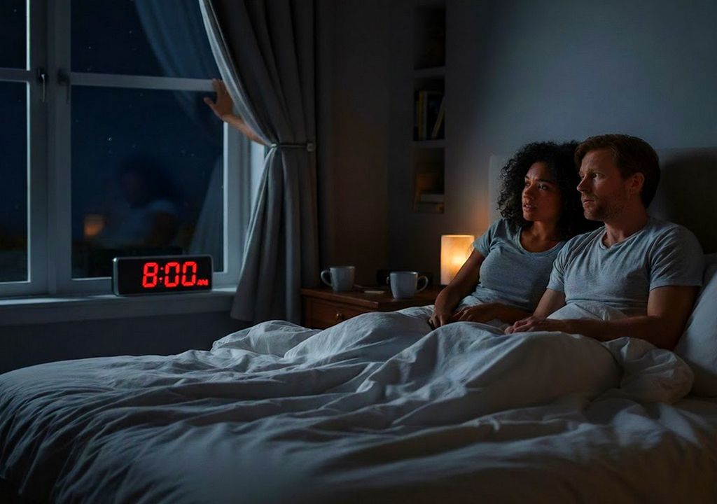 Horario de invierno: amanecer y anochecer Horario de invierno: amanecer y anochecer