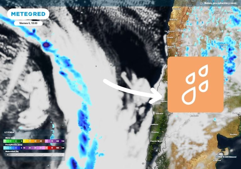 Lluvia en Chile central incluyendo Santiago este domingo: frente fr&iacute;o traer&aacute; nubosidad y un descenso de temperaturas