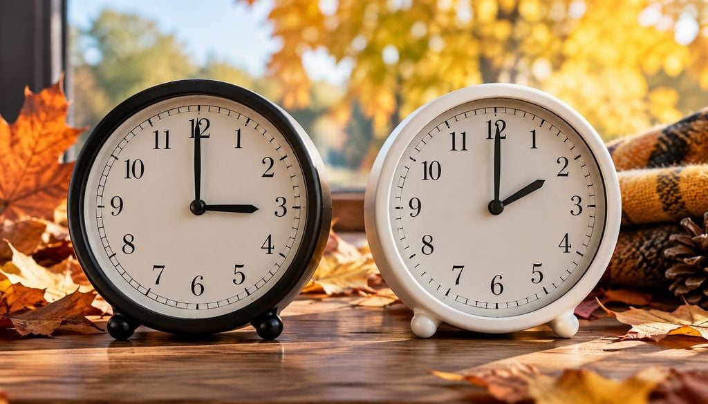 Cambio horario de invierno España retrasará los relojes el 25 de octubre de 2026 para volver al horario de invierno, mientras continúa el debate sobre su eliminación en la Unión Europea y sus efectos en la salud y el consumo energético. Imagen: IA.