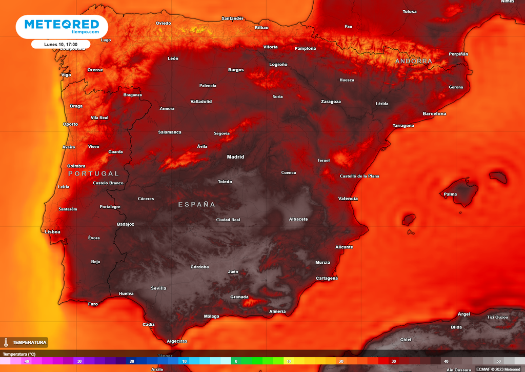 Ola de calor tormentas España
