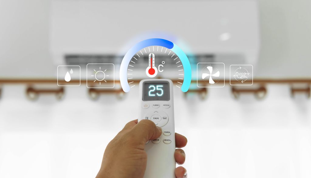 Cuando se usa aire acondicionado, los expertos aconsejan mantener la temperatura entre 24 y 26 grados.