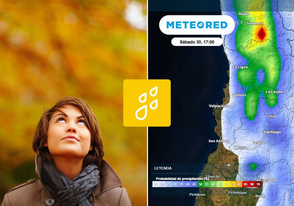 duda / mapa de probabilidad de precipitación