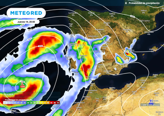 ¿Cuándo remitirán las lluvias de la DANA? Los mapas de Meteored ya ofrecen el momento exacto