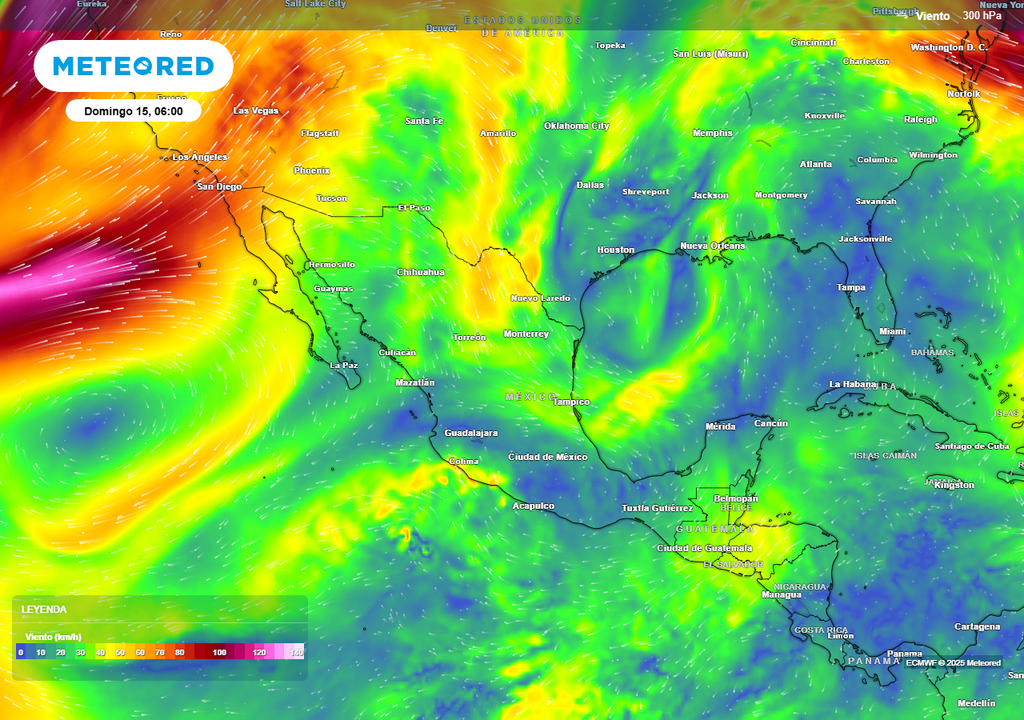 Pronóstico de viento en altura en km/h Pronóstico de viento en altura en km/h