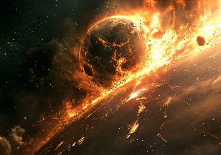 Cuando Theia chocó con la Tierra: el impacto que dio origen a la vida