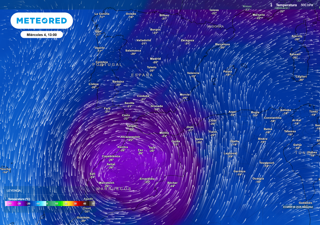 La dana se posicionará sobre Andalucía la próxima semana.