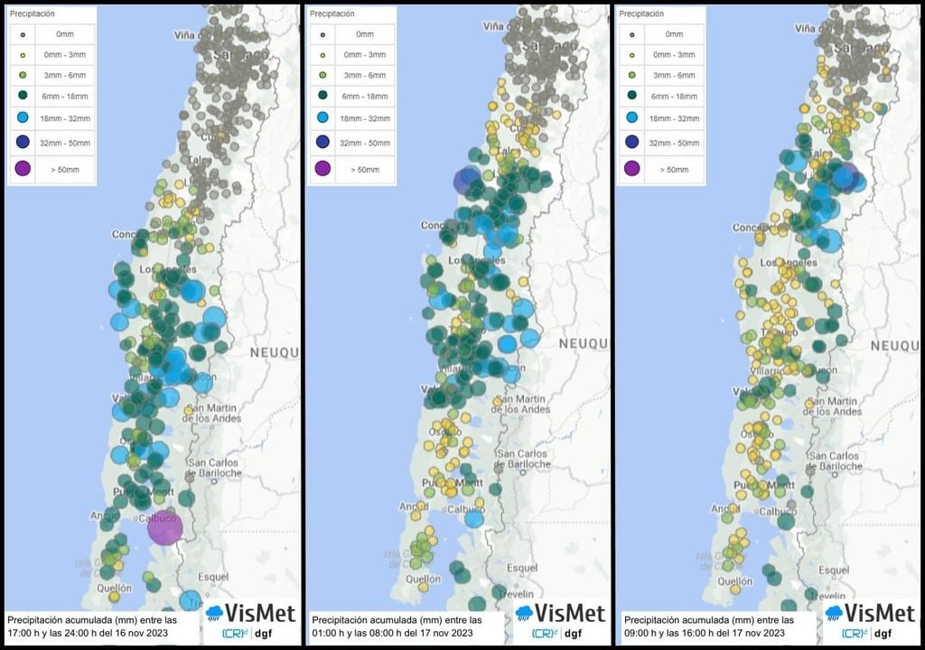 precipitaciones acumuladas en las últimas 24 horas según el vismet precipitaciones acumuladas en las últimas 24 horas según el vismet