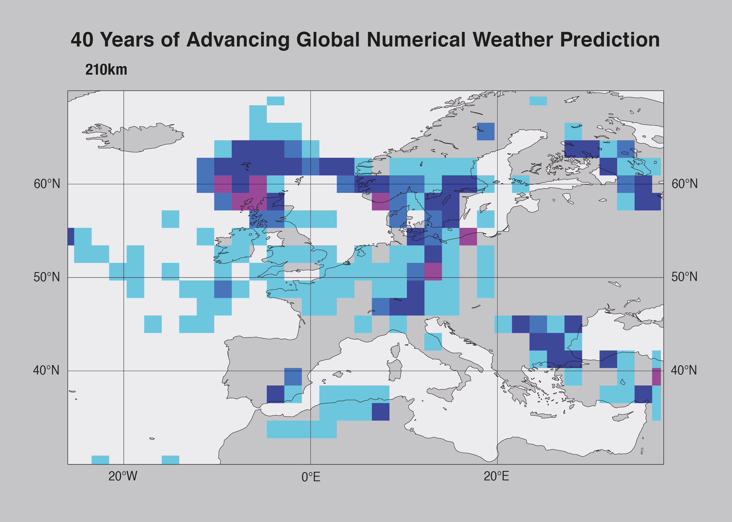 Estos mapas de precipitación ilustran el creciente nivel de detalle en las predicciones del ECMWF hechas posibles por las sucesivas actualizaciones resolución, de 210 a 9 km.13 de agosto 2015