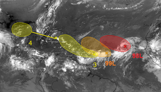 Cuatro áreas de potenciales desarrollos son monitorizadas por el NHC en el Atlántico