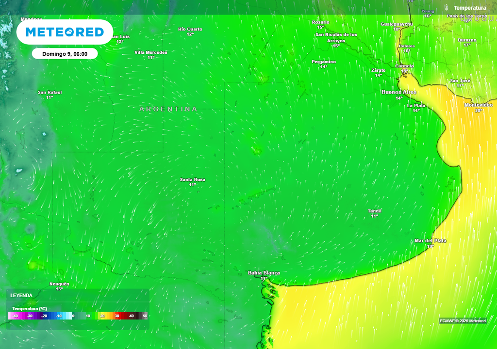 Temperatura, Descenso, Buenos Aires, Argentina, Pronostico