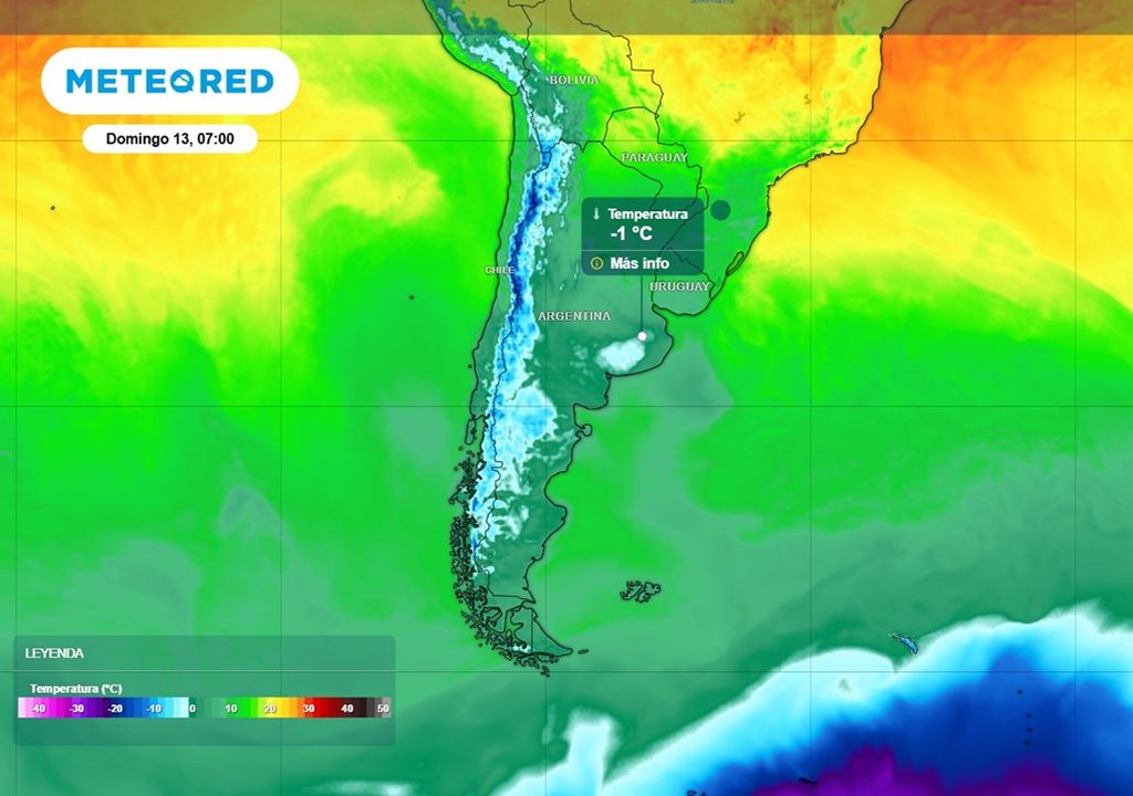 aire polar Argentina fin de semana El aire polar volverá a invadir este fin de semana a gran parte del país, con fuertes heladas.