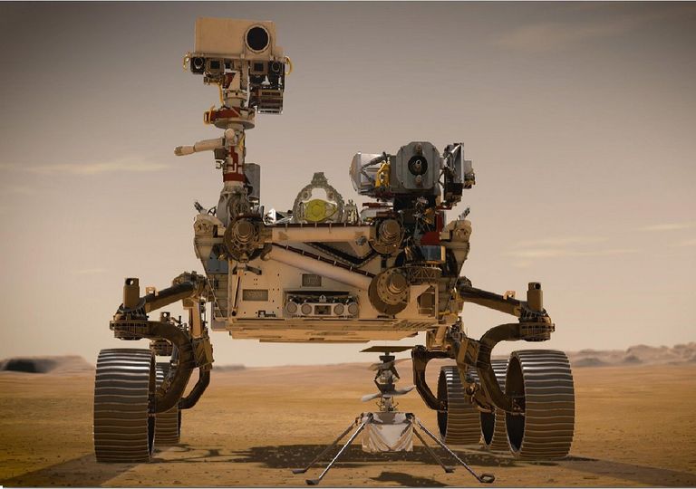 Perseverans e Ingenuity Mars Perseverans e Ingenuity Mars