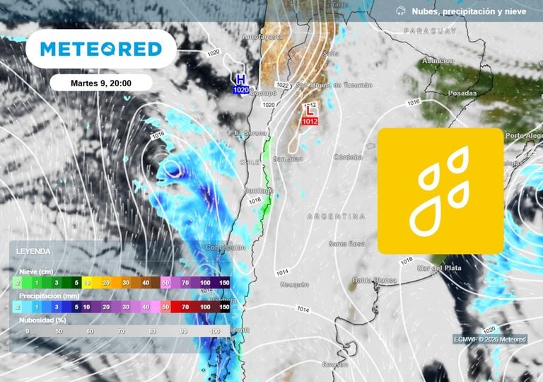 Cuenta regresiva para la lluvia en Santiago: los modelos ya apuntan a este d&iacute;a