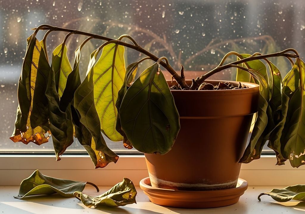 Demasiada agua puede ser un error fatal: deja secar la tierra entre riegos para mantenerlo sano.