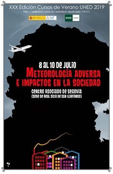 Cartel del curso 'Meteorología adversa e impactos en la sociedad' Cartel del curso 'Meteorología adversa e impactos en la sociedad'