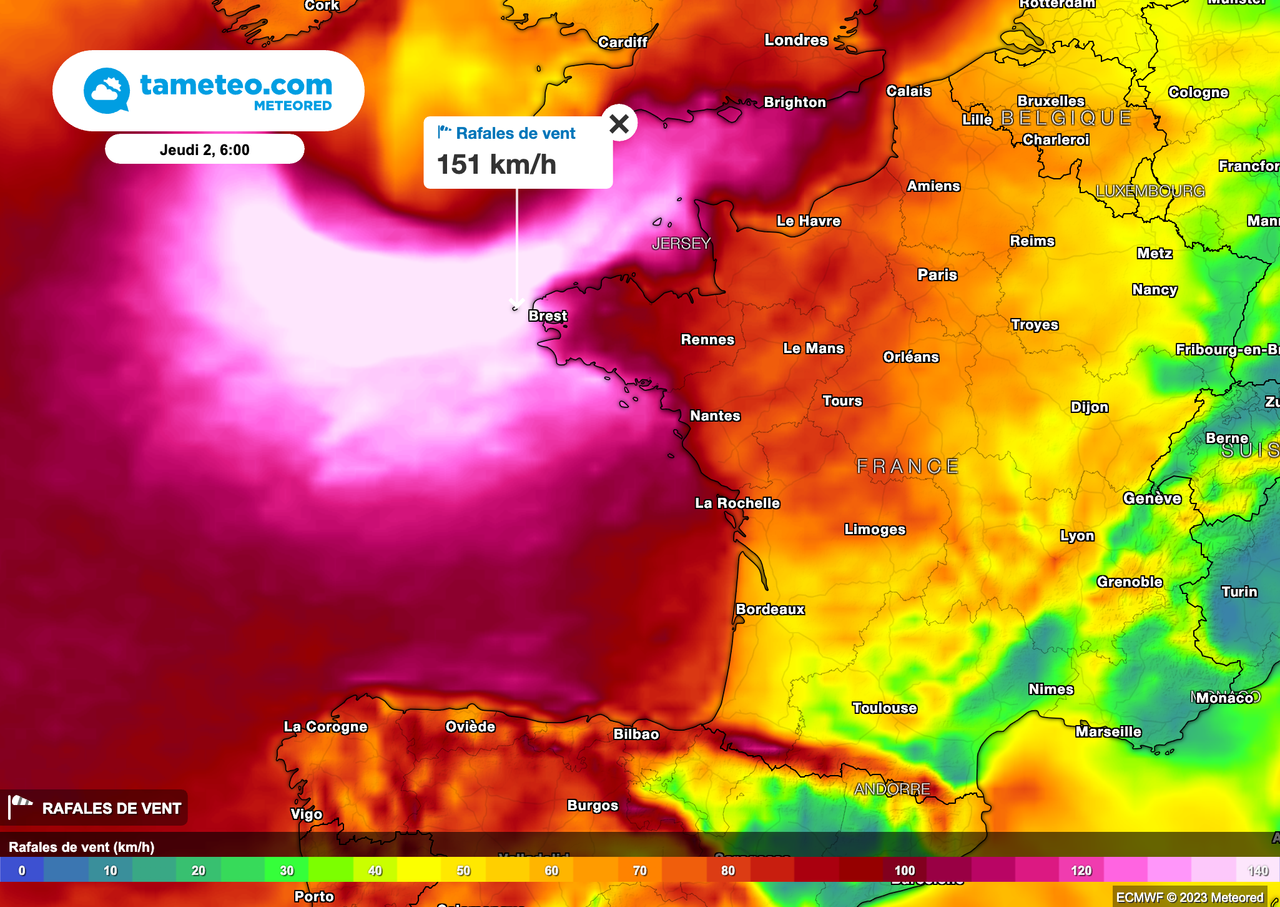 Cyclogenèse explosive, bombe météo : la tempête Ciarán menace la France dès  mercredi ! Quelles régions touchées ?