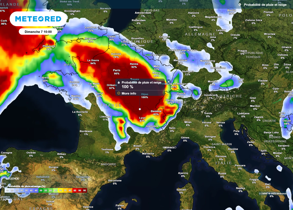 Probabilité pluie dimanche Probabilité pluie dimanche