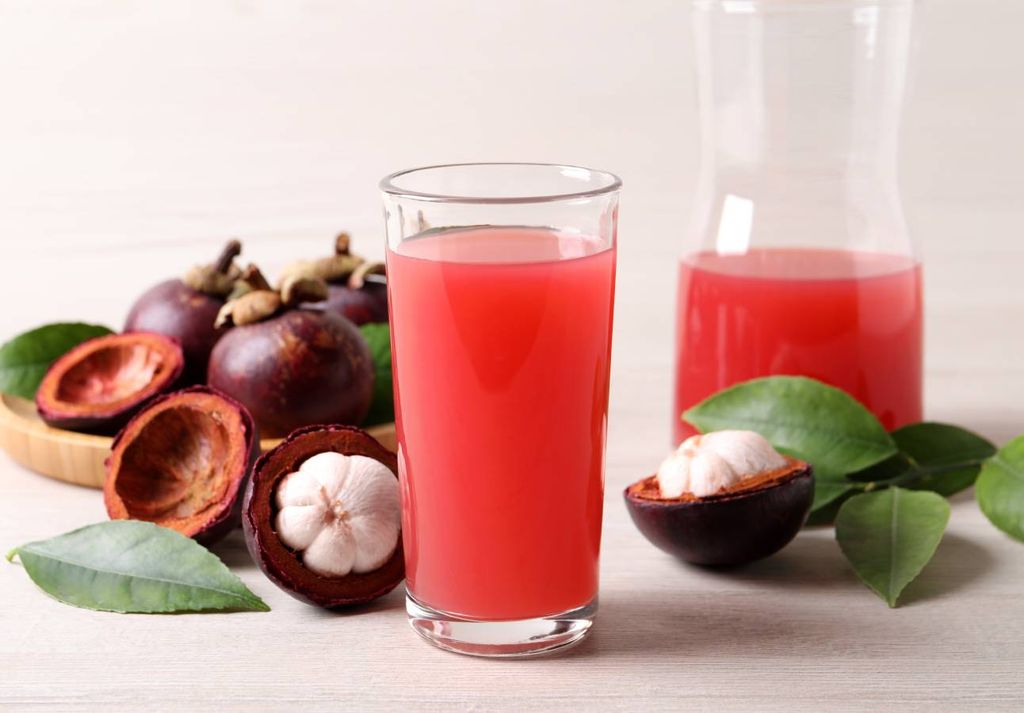 suco da fruta mangostão