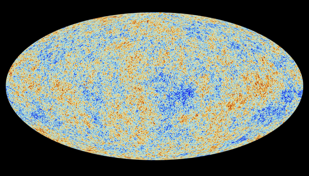 Se a isotropia do Universo realmente não for válida em grandes escalas, modelos cosmológicos e parâmetros fundamentais, como os ligados à radiação cósmica de fundo, poderão precisar de revisão. Crédito: Planck