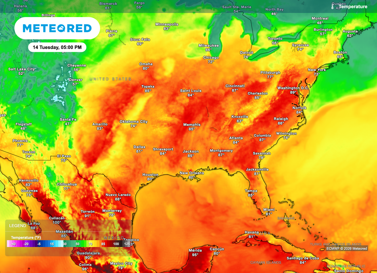 Daily Severe Storm Threat Expands Across the U.S. as Record Heat Builds ...