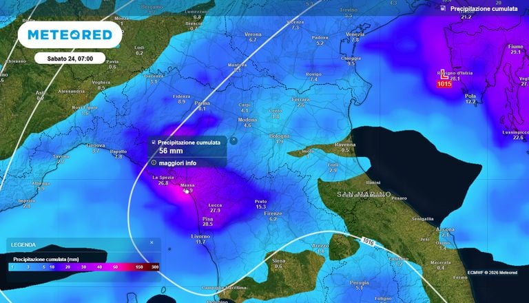 Allerta meteo, dalle 14 attenzione ai forti temporali tra Toscana e Liguria: fino a 60 mm di pioggia