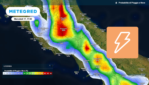 Dalle 14 cresceranno nubi di temporale: fulmini, pioggia intensa e colpi di vento in queste aree