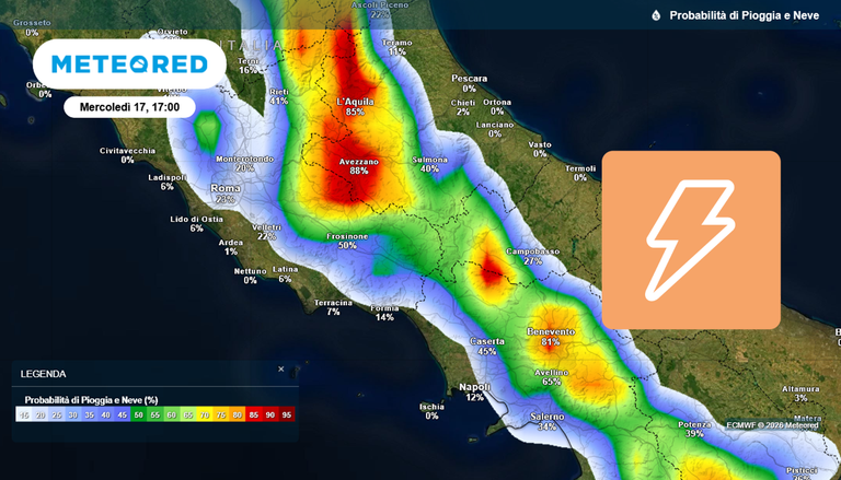 Dalle 14 cresceranno nubi di temporale: fulmini, pioggia intensa e colpi di vento in queste aree