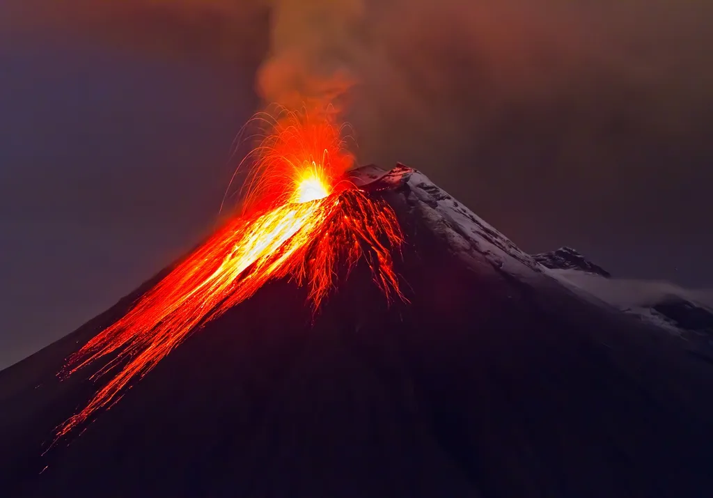vulkanische Eruption