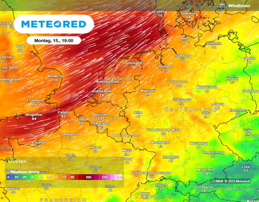 Der erste Herbststurm erreicht Deutschland in der neuen Woche.