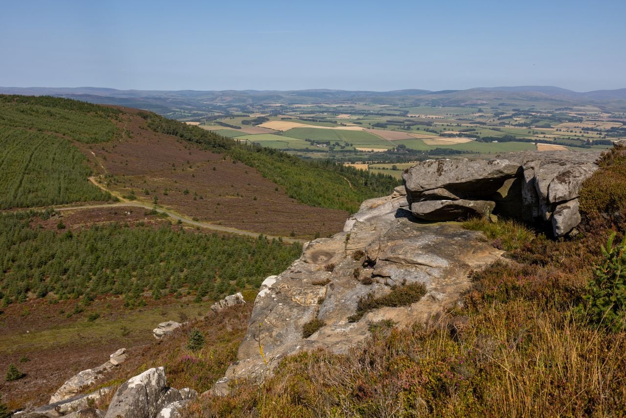 Die Simonside Hills auf dem Rothbury Estate (c) John Millard