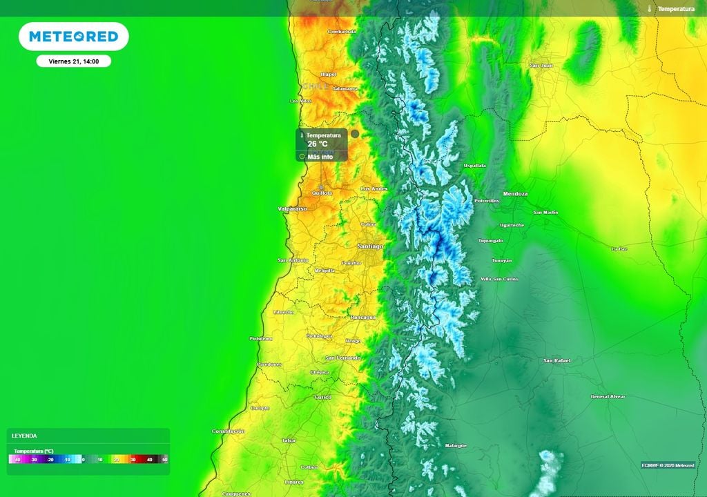 Se espera un aumento de las temperaturas máximas hacia el fin de semana en el centro-norte del país.