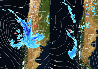 'De 100 a 150 mm': dos sistemas frontales alcanzarán Chile esta semana. Habrá tormentas y posibilidad de inundaciones