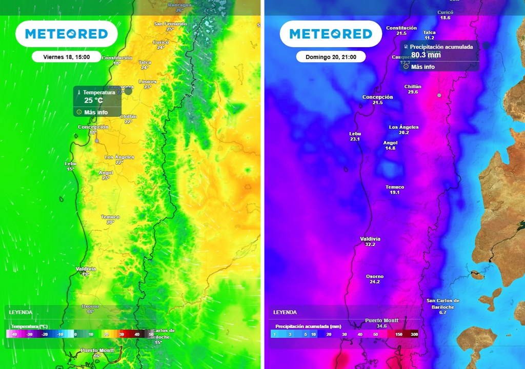 Variado será el tiempo atmosférico de las Fiestas Patrias en el centro-sur de Chile.