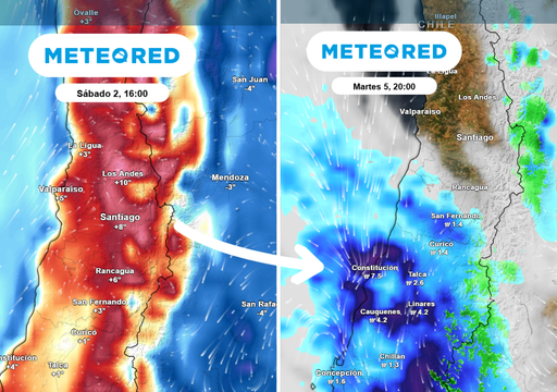 &ldquo;De 30 &deg;C a lluvias en la RM&rdquo;: el brusco cambio de tiempo que llega en d&iacute;as a Santiago