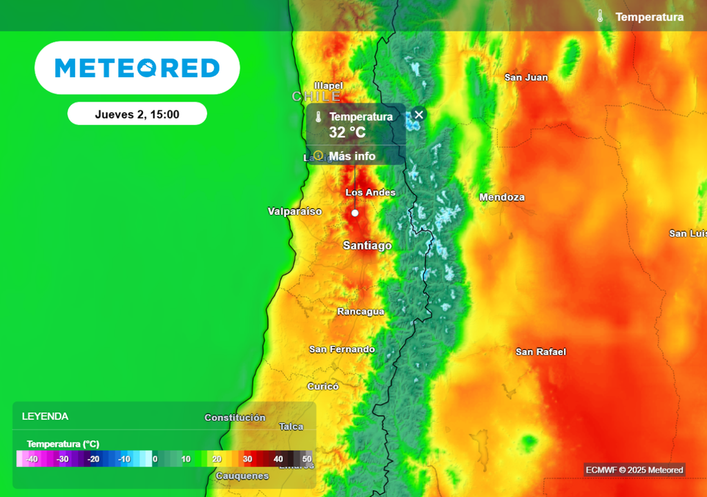 Temperaturas máximas