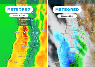 De 32 °C al agua: ECMWF anticipa calor extremo y posibles precipitaciones en Santiago esta semana