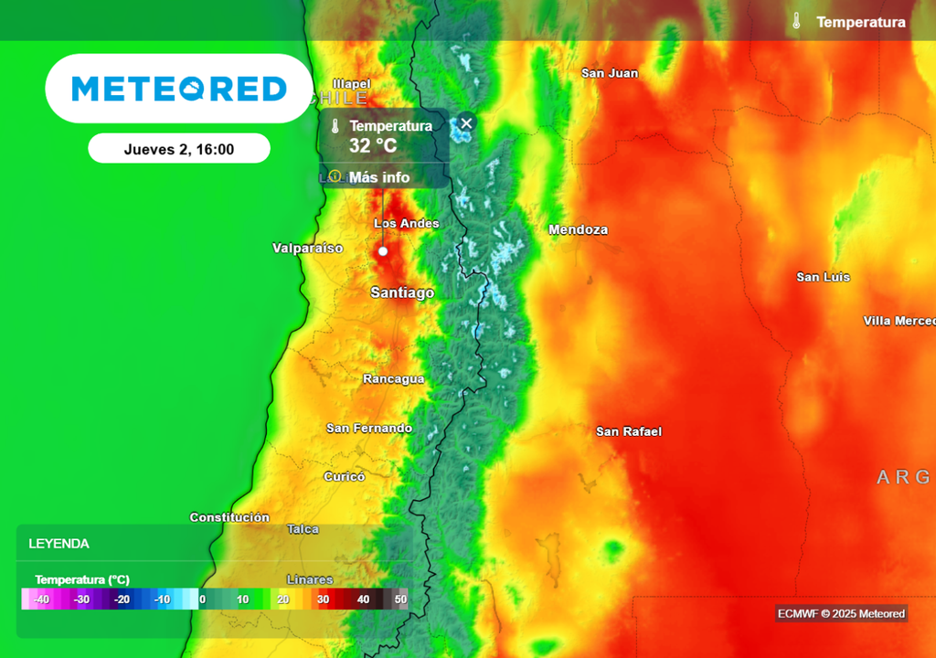 Temperaturas máximas