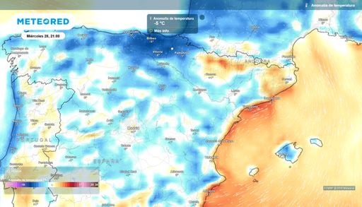 De 6 a 8 &ordm;C menos: ma&ntilde;ana la Comunidad Valenciana y Navarra tendr&aacute;n un baj&oacute;n de temperaturas