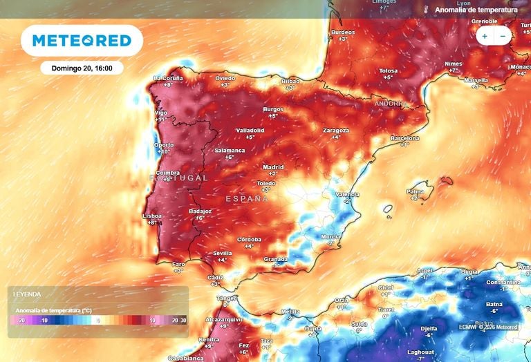 De 8 a 10 &ordm;C m&aacute;s: confirmado el vuelco en las temperaturas de este fin de semana en Espa&ntilde;a