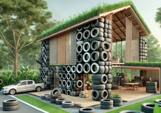 De desechos a hogares: el proyecto que busca transformar neumáticos en viviendas sostenibles