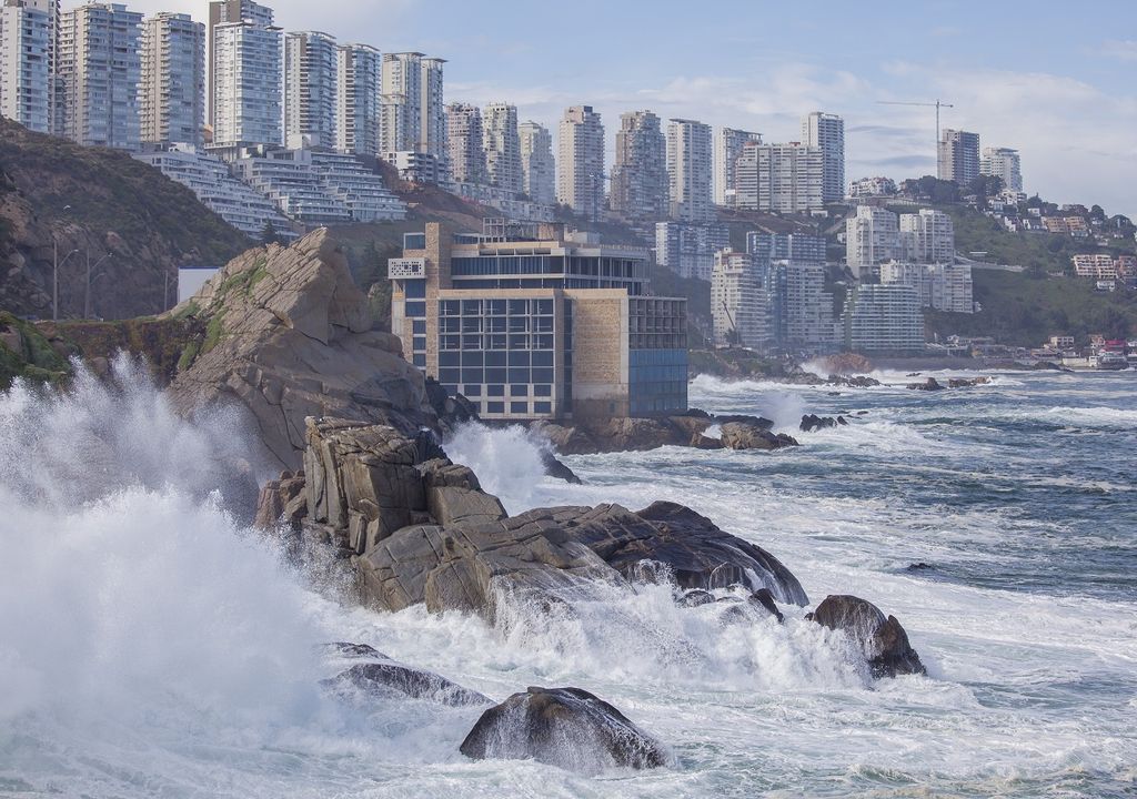 Marejadas en las costas de Viña del Mar Marejadas en las costas de Viña del Mar