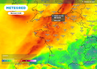 De fortes pluies orageuses et des vents forts aujourd'hui. Météo-France place plus de 30 départements en vigilance jaune