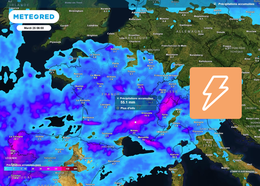 De forts orages attendus ce lundi en France, 9 d&eacute;partements en vigilance orange pour des ph&eacute;nom&egrave;nes violents