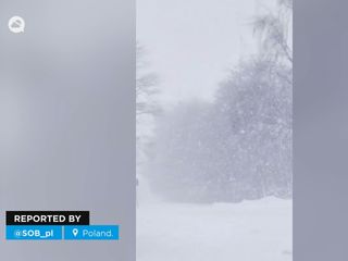 Gran temporal de frío y nieve en Polonia