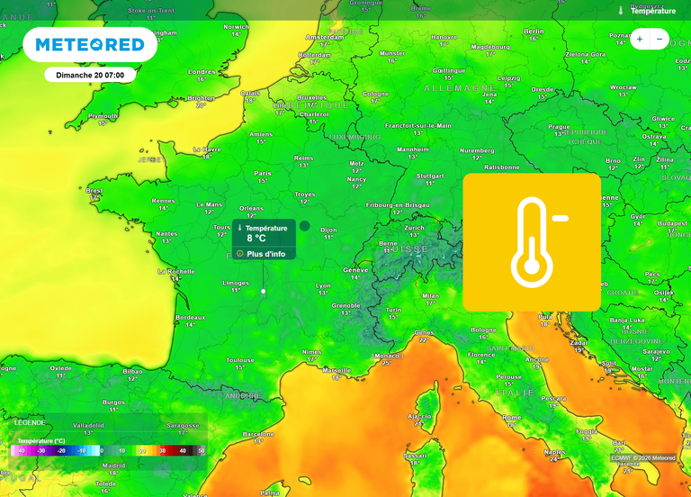 De grandes amplitudes thermiques ce week-end en France : dans ces villes, plus de 20&deg;C d'&eacute;cart entre matin et apr&egrave;s-midi