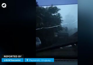 Tiempo severo registra vientos de hasta 138 km/h, que provocaron daños de consideración en Uruguay y Argentina